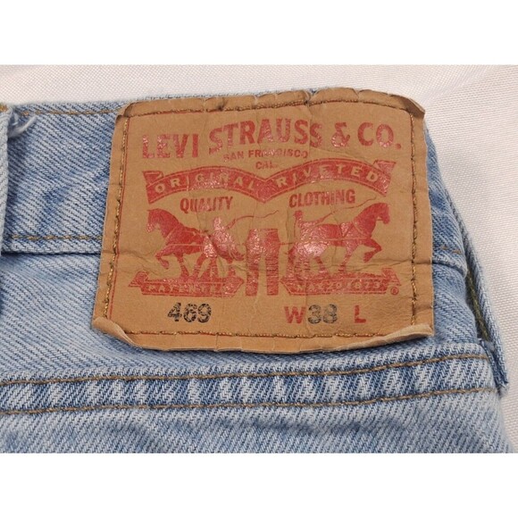 Levi's Other - LEVI'S 469 Loose Fit Size 38 Medium Blue 100% Cotton Men's Jean Shorts